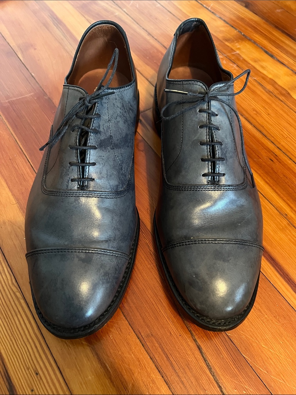 Allen Edmonds Men's Cap-Toe Oxfords in Slate Blue
